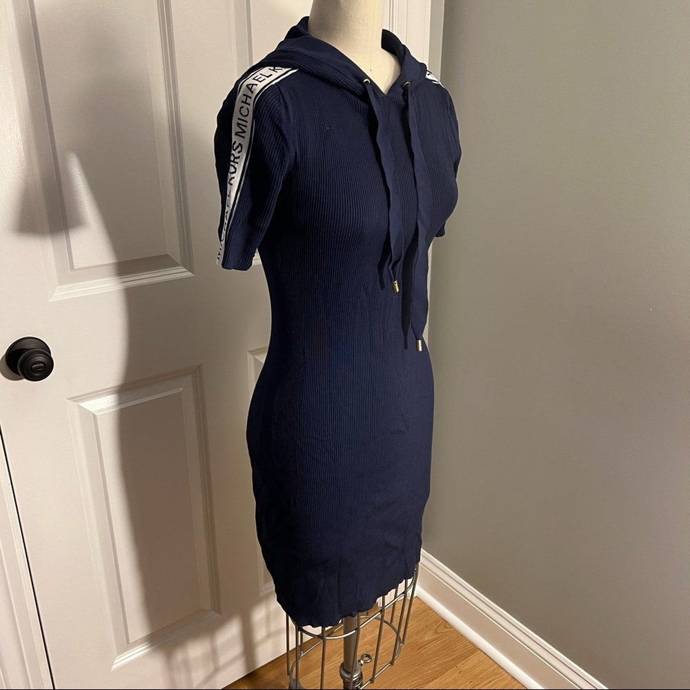 Michael Kors Viscose Hoodie Dress Bodycon